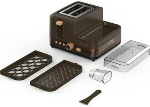 220V Multifunction Home Breakfast Machine Toaster Egg Steamer Sandwich Maker