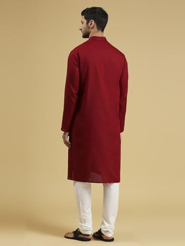 Image of Rajubhai Hargovindas Men Pure Cotton Solid Long Kurta