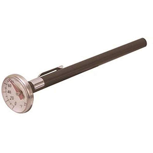 Supco St02 Stainless Steel Pocket Dial Thermometer, 5" Stem, 1" Dial, 0 To 220 Degrees F #TOP2