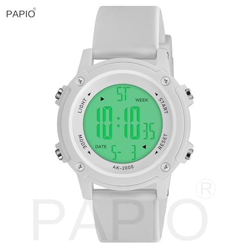 Image of PAPIO LCD Display Digital Sports Watch for Women, Men, Girls and Boys