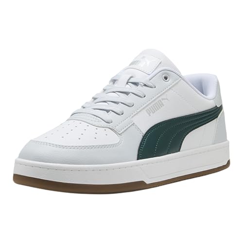 Image of PUMA Mens Caven Dime Lace Up Sneakers Shoes Casual - Black, Grey, Red | Casual Shoes