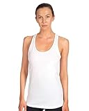 Next Level Apparel Women's The Ideal Quality Tear-Away Tank Top, White, Small