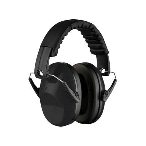 Kids Ear Defenders - 26db SNR Ear Defenders - Sound Blocking Earmuffs Autism - Noise Cancelling Headphones Toddlers (Black)