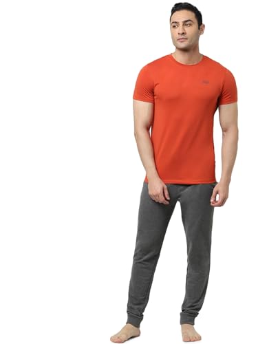 Image of Jack & Jones Men Cotton Round Neck Slim Fit Casual T-Shirt