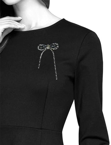 Image of Elegant Love Bow Brooch Micro Pave Cubic Zirconia Bowknot Wedding Bride Mother Brooch Pin Ribbon Shape Jewelry Brooch Breastpin