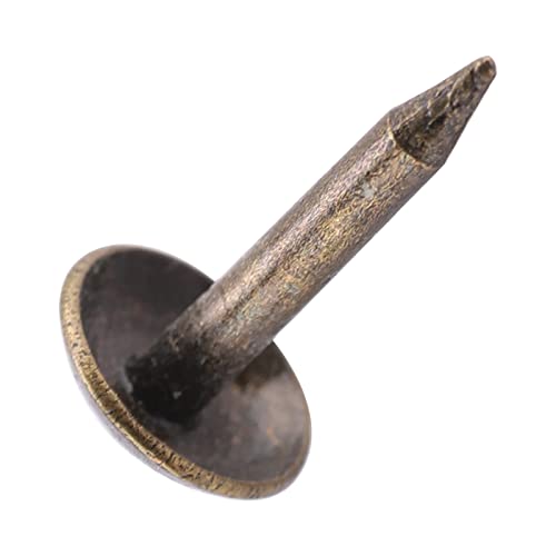 Clavos de hierro grueso, 100 piezas, resistentes para muebles de madera, puertas, sofá, material versátil para atar (6 x 12 mm) miniatura 3