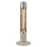 [山善] グラファイト ヒーター 超速暖 日本製ヒーター管採用 出力2段階切換 (900W/450W) 首振り機能付 シャンパンゴールド DCTS-A092(N)