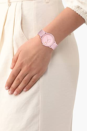 Lacoste Orologio Analogico al Quarzo da Donna con Cinturino in Silicone, Blush - 2001289