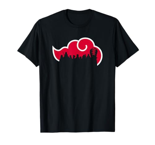 Silhouette d'Akatsuki de Naruto Shippuden Anime T-Shirt