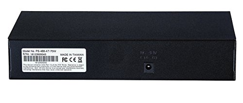 Image of Intellinet 9-Port PoE+ Switch, 8X 10 /100, 140W, 1x Gigabit Uplink 560764 | 8 IEEE 802.3at /af PoE+ ports, 140W budget, 1 Gigabit uplink, Auto-MDIX, fanless metal desktop switch for IP devices