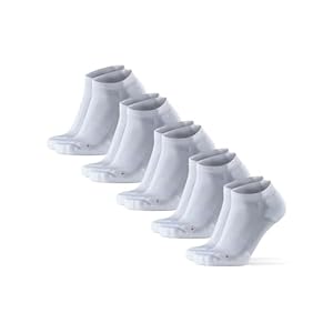 DANISH ENDURANCE Cushioned Ankle Running Socks for Long Distances, Anti-Blister, Men & Women, 5 Pack