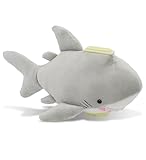 Puzzled Plush Shark Huggie Bank