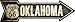 SMART BLONDE Vintage Route 66 Oklahoma Novelty Mini Metal Arrow MA-130