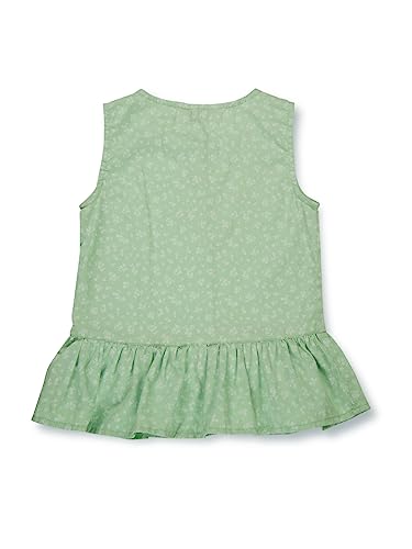 Image of Gini & Jony Girls Blue Polka dot Silk Full Sleeves Woven Top