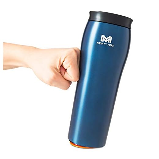 Mighty Mug | The Untippable Mug | Grips When Hit, Lifts for Sips | Insulated Stainless Steel Tumbler | Cupholder Friendly | Gifts for Women Men All | Leakproof | 6 Hour Hot / 24 Cold | 16oz | Oceanic