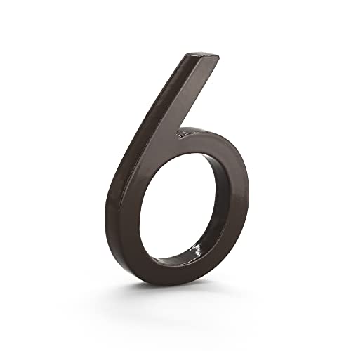 8 Inch Modern House Number, Floating House Number, Easy To Install, Address Number Store (6, Roman Bronze) #TOP15