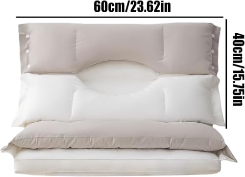Image of Neck Pillow for Pain Relief - Ergonomic Side Sleeper Pillow for Sleeping, Contour Orthopedic Bed Pillow for Neck Support, Cooling Memory Foam Pillows