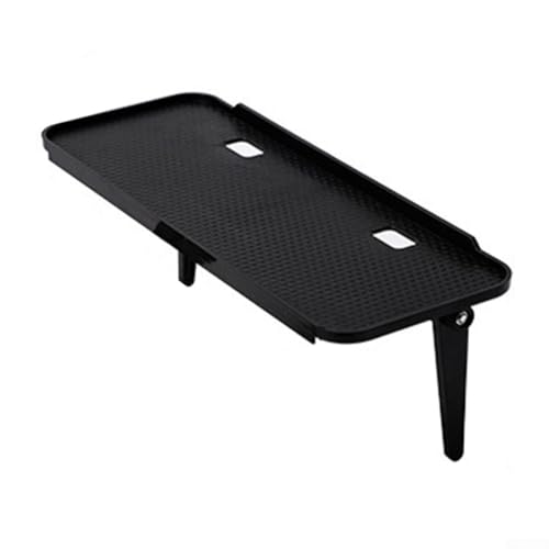 Bulevisiter Estante superior de almacenamiento ajustable para pantalla de TV para organización de oficina en casa, estante negro para computadora con construcción de plástico resistente (17,5 x 11 x 3