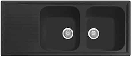 Lavello Cucina A Due Vasche Con Scolapiatti Plados PL1162 - Composito, Colore Avena - Foto 7