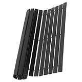 TOBBOMEY Alfombra de Bambú Antideslizante para Bañera Esterilla de Ducha Segura y Natural Alfombra Baño Resistente y Decorativa Color Negro