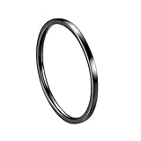 INRENG Women's Stainless Steel 1MM Thin Plain Midi Stacking Ring Band Comfort Fit Black Size 7
