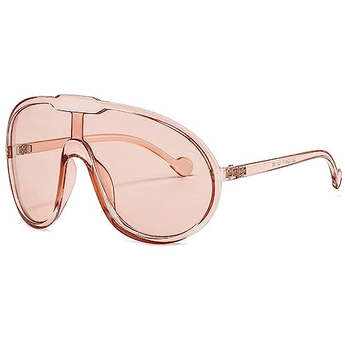 willochra Fashion Wave Mask Sunglasses for Women Men Trendy Oversized Sun Glasses Luxury Designer Y2K Punk Shades3