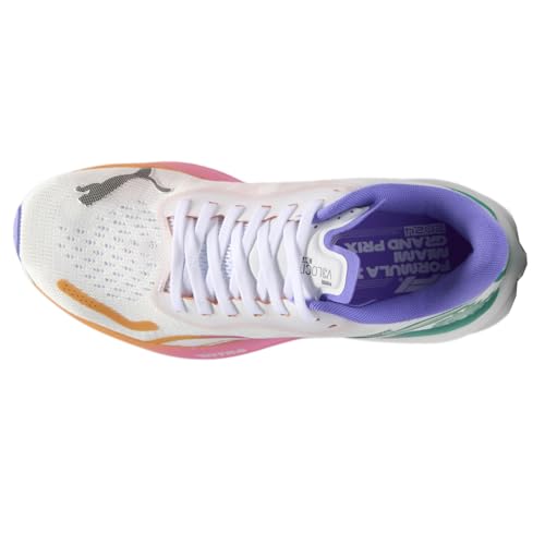 PUMA Womens F1 Velocity Nitro 3 Miami Gradient Graphic Lace Up Sneakers Shoes Casual - White - Size 8 M4