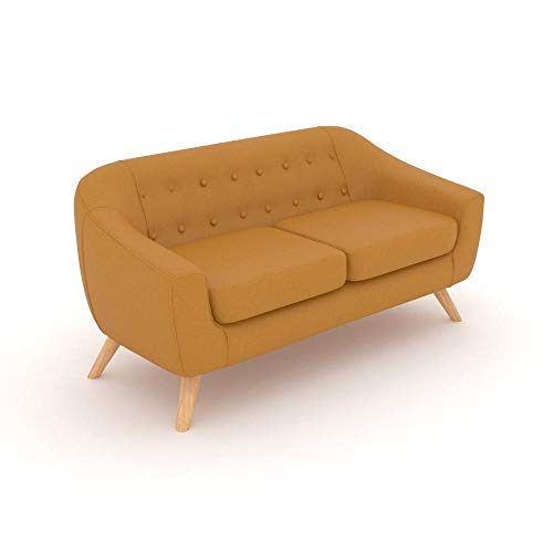 SOFA 3 LUGARES JOBI AMARELO 174X82,5X82H