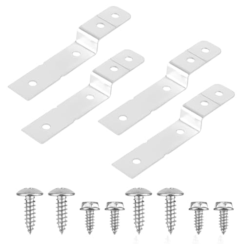 4pz Staffe Montaggio Laterali per Electrolux & Frigidaire Lavastoviglie, Kit Clip Fissaggio Lavastoviglie DWBRACKIT1 Sostituisce AP5645425 PS4705063 154477201 154806601 154806602 2691713