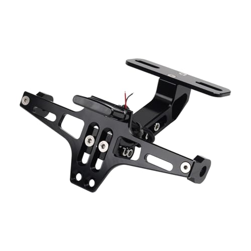 Support de plaque Aprilia RSV1000R avec clignotants arrière et support noir pour moto