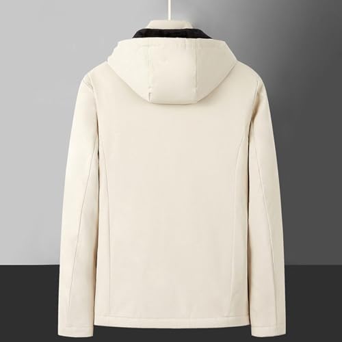 Men's Winter Coats Heavyweight Sherpa Lined Warm Hoodie Full Zipper Thermal Thick Hooded Coats Fuzzy Winter Outwear4