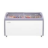 KoolMore MCF-16C Commercial Ice Cream Freezer Display Case, 16 Cu. Ft, White