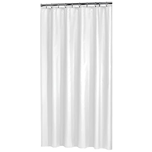 Rideau de douche blanc polyester imperméable Sealskin Madeira pour baignoire