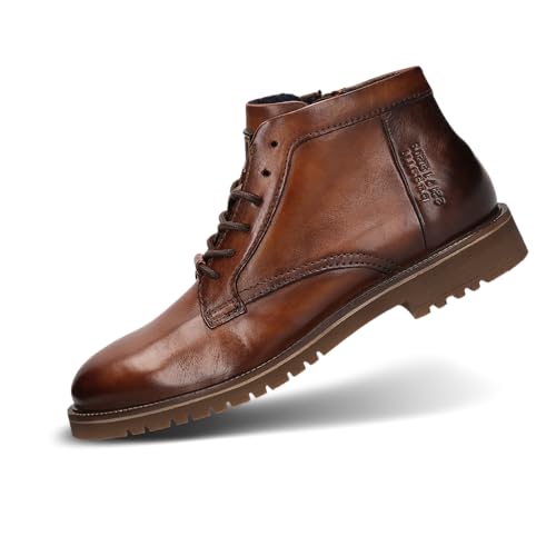 bugatti 331-AO930, Botas de Forro frío Hombre, Cognac Dark Brown, 44 EU