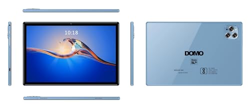 Image of DOMO Slate SL39 10.1-Inch 4G Tablet PC, 4GB RAM + 32GB inbuilt Storage,1TB Expandable, Bluetooth, Dual SIM Slot, Octa Core CPU, GPS, [Blue]