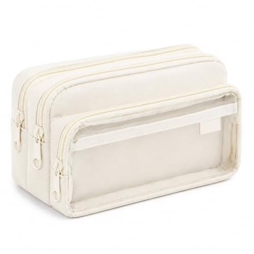 Image of Zibuyu Large Capacity Pencil case with 4 compartments Pencil Pouch for Girl