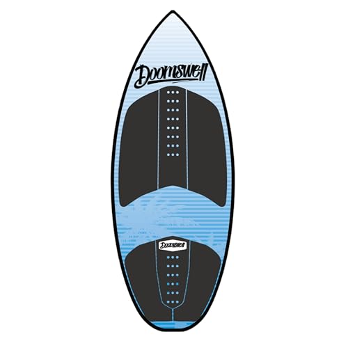 Doomswell-Nitro-Wakesurf-Board--46-Skim-Wakesurf-Board-for-Beginner-Intermediate-Wake-Surfing-Low-Rocker-Single-Fin-Compression-Molded-High-Performance-Design Doomswell Nitro Wakesurf Board – 4'6" Skim Wakesurf Board for Beginner & Intermediate Wake Surfing | Low Rocker, Single Fin, Compression-Molded High-Performance Design - Image 1