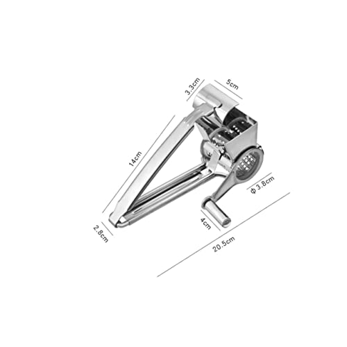 Rallador de queso manual de acero inoxidable con manivela miniatura 6