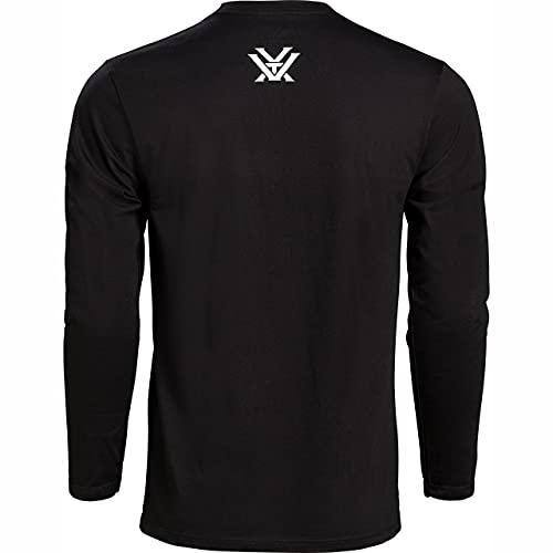 Vortex Optics Men's Stars & Stripes Long Sleeve T-Shirts (US, Alpha, Medium, Regular, Regular, Black) - image 2
