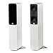 Q ACOUSTICS 5040 Single Floorstanding Speaker Satin White - 5" Mid/Bass Drivers, 1" Tweeter - TV Speakers for Surround Sound System - Vinyl Record Player Speakers Hifi, Gaming PC Speakers