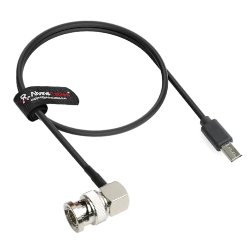 Alvin's Cables Cable de código de tiempo para cámara Sony FX3| FX30| A7S3| A1, BNC a micro USB, cable de código de tiempo para Zaxcom, ZOOM-F8n 35 cm | 13.8 pulgadas
