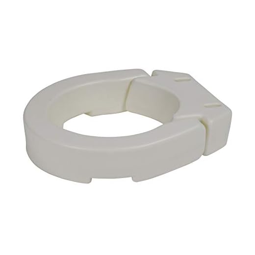 Drive Medical Hinged Toilet Seat Riser, Standard Seat, White