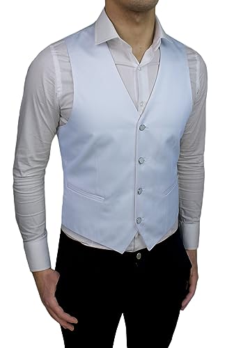 Gilet homme gris satin coupe slim fit : l'élégance couture pour vos grandes cérémonies