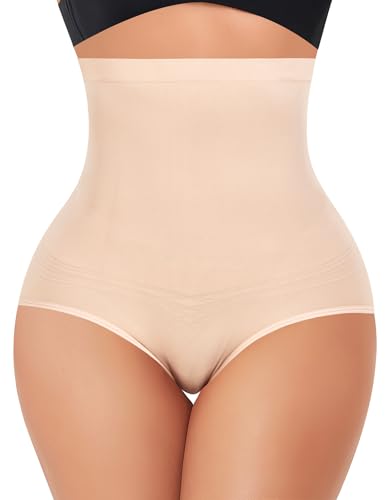 Image of DERCA Womens Tummy Control Shapewear Panties Seamless Shaping Underwear High Waisted Body Shaper Panty