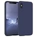 Produktbild EAZY CASE Premium Silikon Handyhülle kompatibel mit iPhone X/XS, Slimcover mit Kameraschutz und Innenfutter, Silikonhülle, Schutzhülle, Bumper, Handy Case, Hülle, Softcase, Nachtblau, Blau