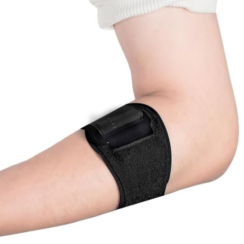 LOMUG Tutore Epicondilite Gomito, Regolabile Gomitiera per Epicondilite, Comodo Tutore Gomito con Cuscino D'Aria 3D Rimovibili, per Alleviare il Dolore da Tendinite e Lesioni, per Tennisti, Golfisti