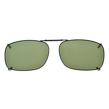 Eyekepper Óculos de sol com aro de armação de metal com clipe de lente polarizada 6 cm x 3 cm, C75-g15, One Size