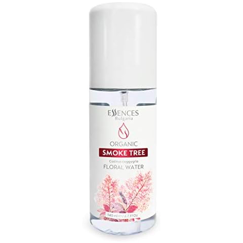 Essences Bulgaria Organic Smoke Tree Floral Water 4.7 Fl Oz | 140ml | 100% Pure and Natural | Spray for Face, Body and Hair | Cleansing and Toning | Alcohol-Free | Excellent Hydrating | Vegan Cover