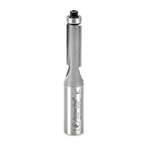 Amana Tool - 47101 Carbide Tipped Flush Trim 3/8 Dia x 1" 2 Shank
