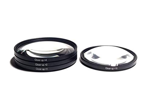 Kit de filtros Close-up +1 +2 +4 +10 49mm